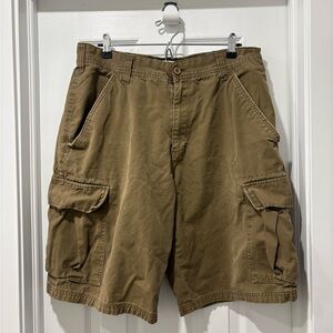 Vintage Y2K bongo beach Men's Tan Cargo Shorts 32